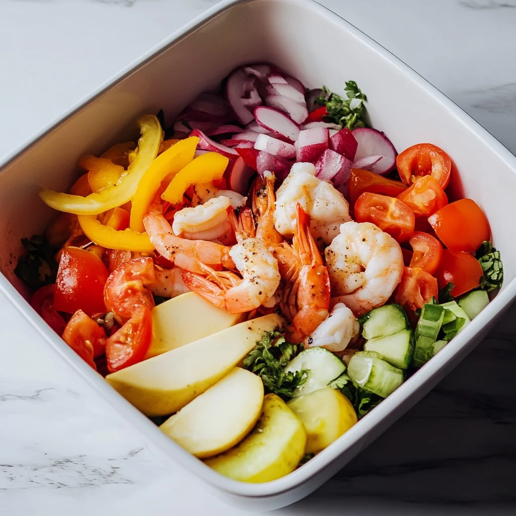 Delicious Seafood Salad with Vinaigrette Recipe