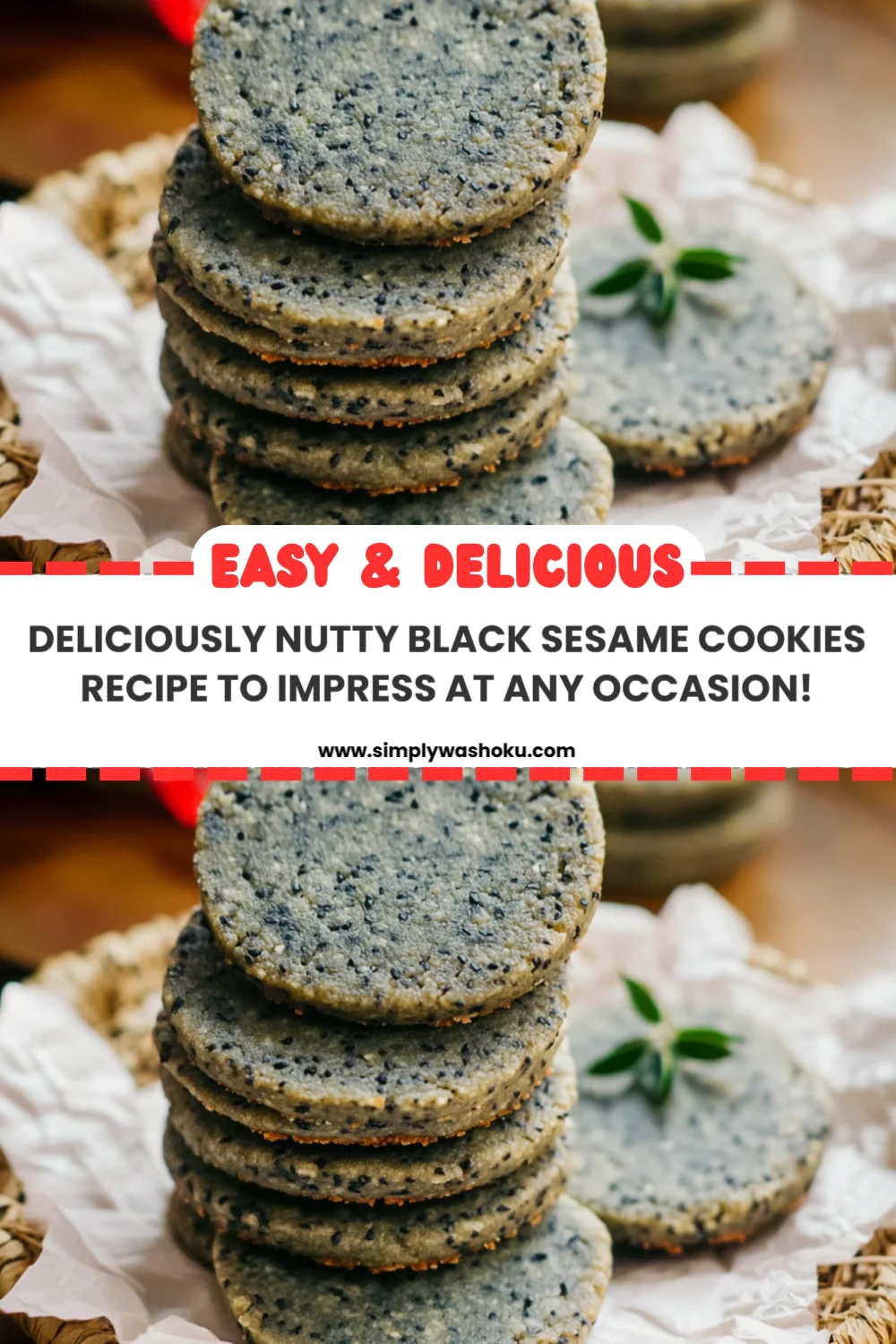 Deliciously Nutty Black Sesame Cookies Recipe to Impress at Any Occasion!