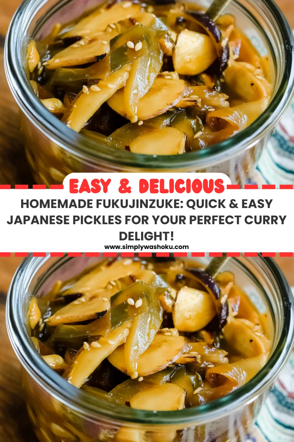 Homemade Fukujinzuke: Quick & Easy Japanese Pickles for Your Perfect Curry Delight!