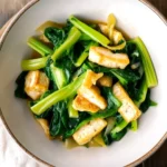 Delicious Simmered Fried Tofu and Greens Recipe