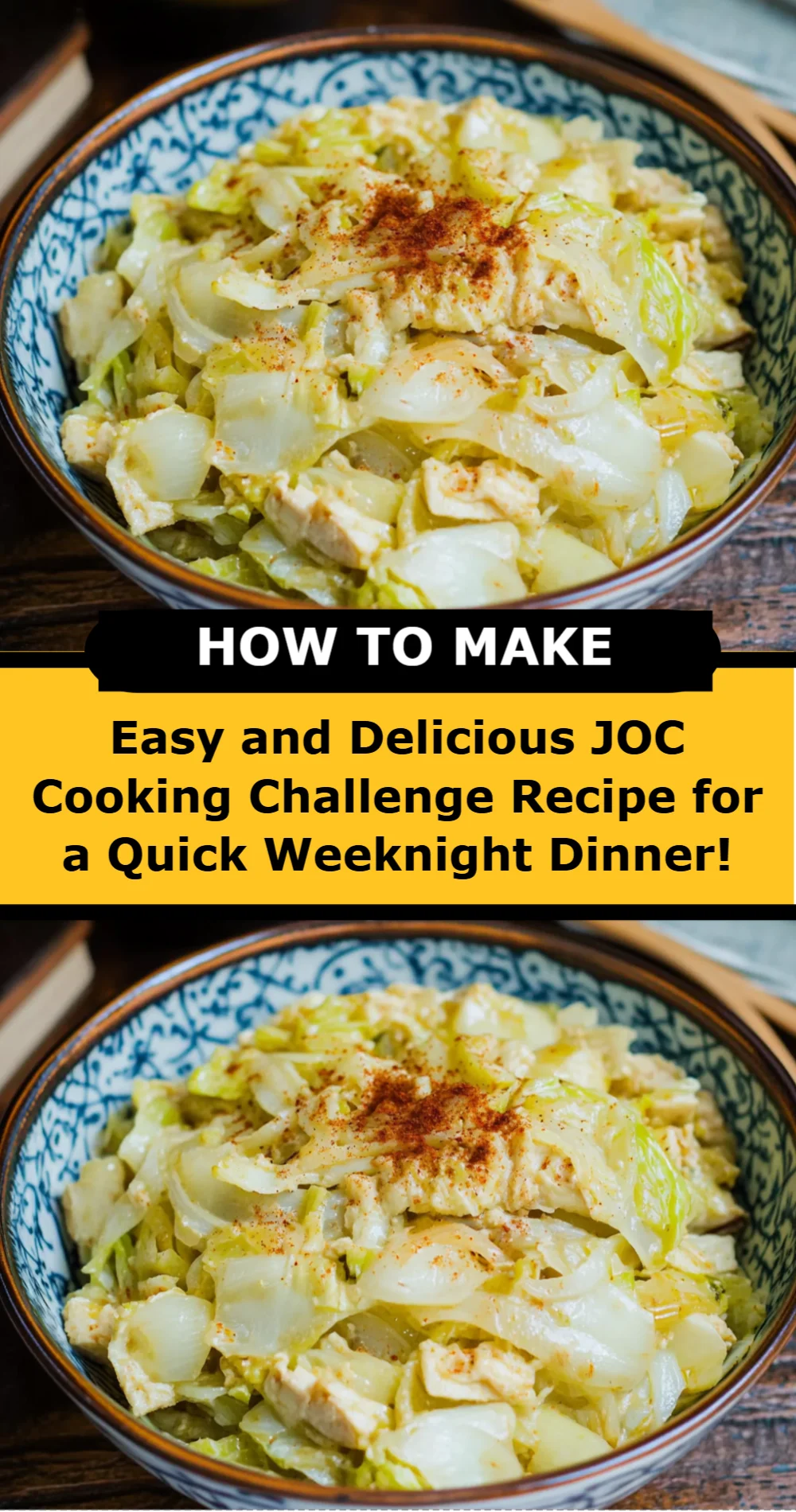 Easy and Delicious JOC Cooking Challenge Recipe for a Quick Weeknight Dinner!