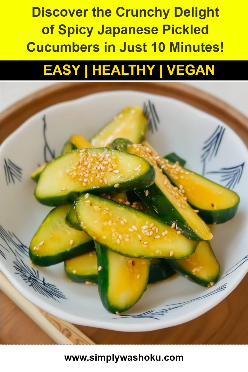 Discover the Crunchy Delight of Spicy Japanese Pickled Cucumbers in Just 10 Minutes!