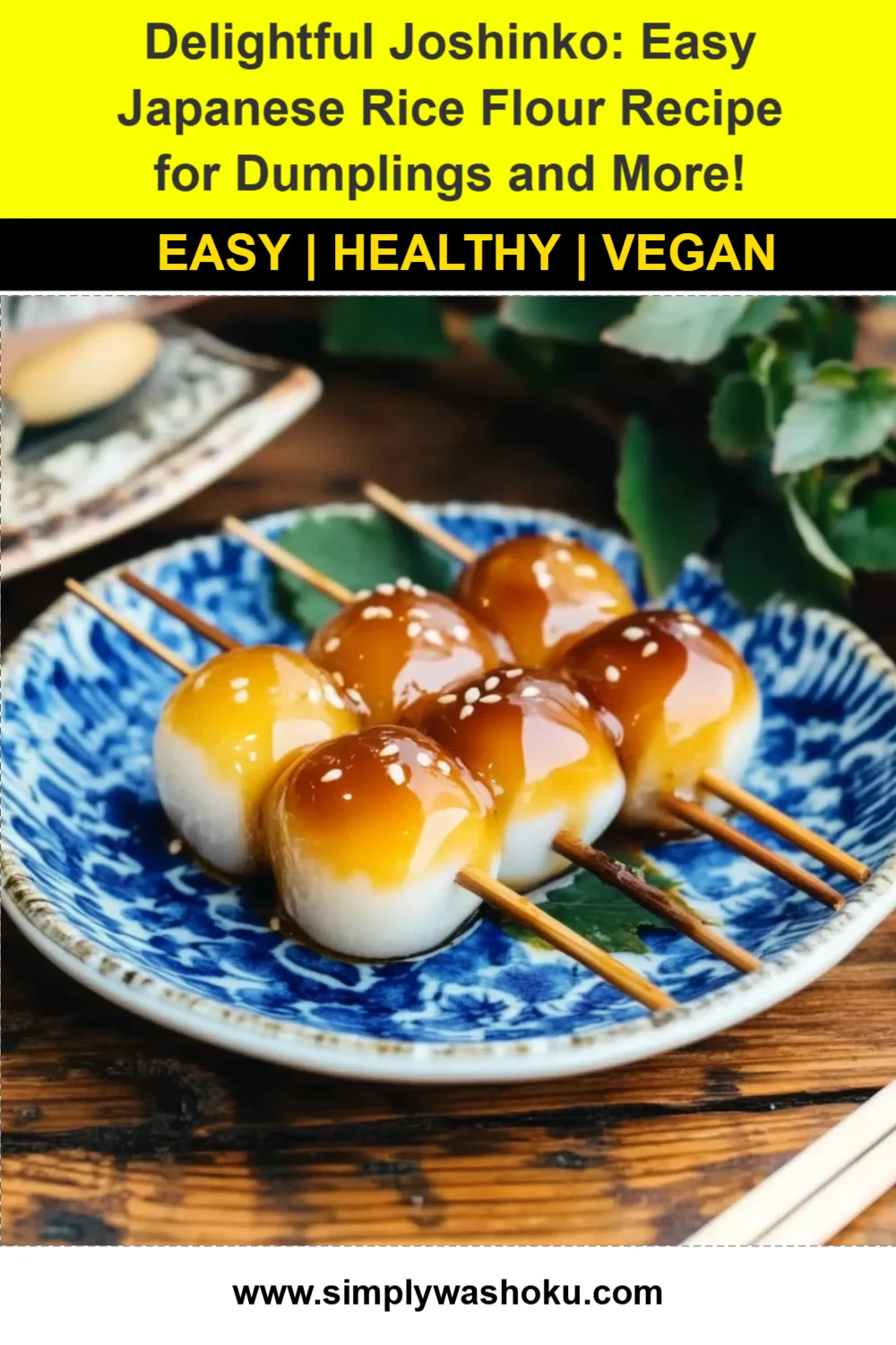 Delightful Joshinko: Easy Japanese Rice Flour Recipe for Dumplings and More!