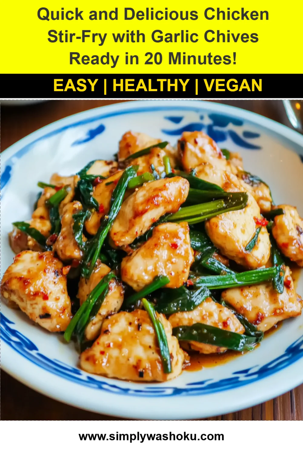 Quick and Delicious Chicken Stir-Fry with Garlic Chives Ready in 20 Minutes!